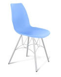 Столовая / Кухонная мебель Стул Sheffilton SHT-ST29 пластик голубой Pan278 + SHT-S100 металл хром лак